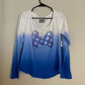 NWT Disney Minnie Mouse Ombré Long Sleeve Shirt